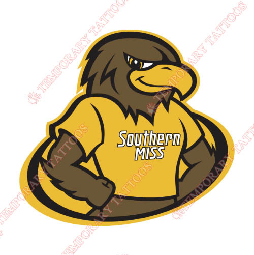 Southern Miss Golden Eagles Customize Temporary Tattoos Stickers NO.6307